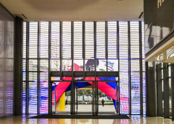 High Quality Indoor P3.9/7.8 LED Grille Screen Display Screen Full-Color Window Glass for Advertising Mall