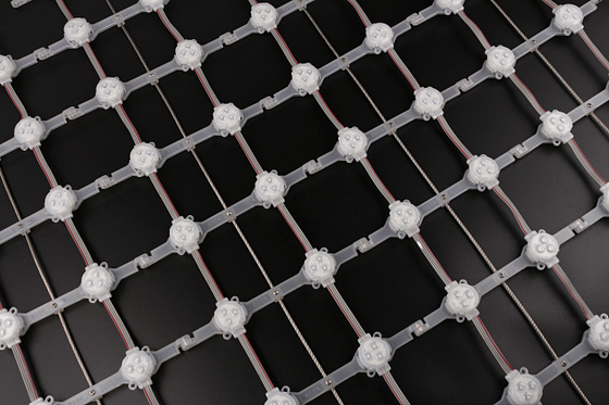 P143 SMD3535 RGB LED Mesh Screen Waterproof IP67 DC12V Outdoor Pixel Display for Subway Advertising