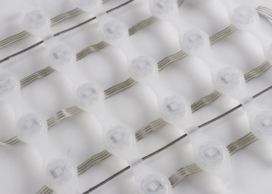 Outdoor Flexible Lightweight SMD5050 P41.5 Flexible Led Pixel Mesh Screens for Outside Landscape