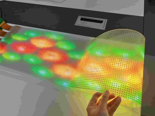 P8 Adhesive Led Crystal Glass Panel Seamless Splicing for Glass Wall  Airports Hotels Commercial Centers Advertising Display