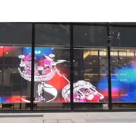 Transparent LED Screen P6 for Office & Retail – Flexible Transparent Film Display Solution