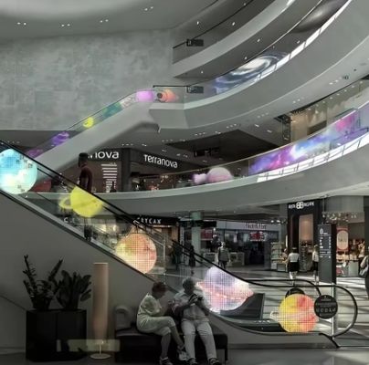 Manufacturer Price Self-adhesive Advertising Display Ultra-thin Transparent LED Commercial Window Display Indoor Video Wall