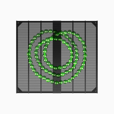 P2.6 Led Grille Screen Display Full Color 1000*1000mm Led Screen Indoor Electronic 4500cd Advertising Screen Glass Window