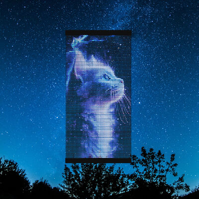 P25 Portable Drone Flying Led Screen IP68 Lightweight Transparent Led Display Outdoor for Weeding Concert Stadium Show