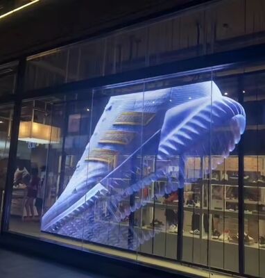 Transparent LED Display Holographic Mesh Panel Indoor Transparent LED Display Bendable Mesh Panel