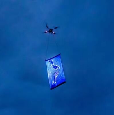 Miracle Bean XH-MTLEDS12 P25 12V RGB Flexible Waterproof Drone LED Screen with IP65 Rating and APP WiFi Control