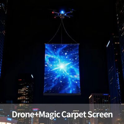 P20 Drone Show New Led Mesh Hologram Sky Film Screen Elevator Waterproof Advertising Display with Cloud-Based CMS