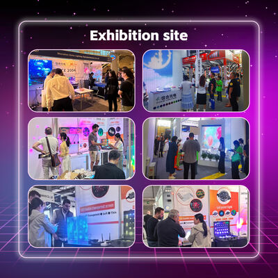 P3.91 Flexible LED Holographic Screen with 3.91mm Pixel Pitch IP45 Protection and 85% Transparency for Advertising