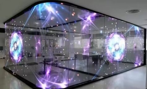 Flexible Self-Adhesive IP67 Waterproof LED Holographic Screen for Glass Windows