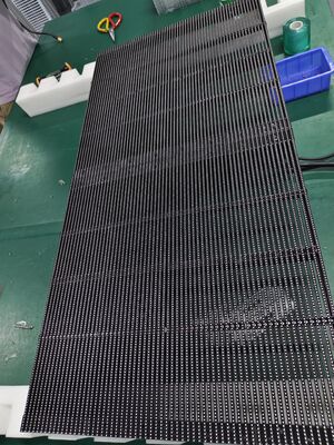 Easy Installation P3.91 High Brightness Holographic Invisible Transparent Led Screen 3000cd Outdoor Led Advertising Screen