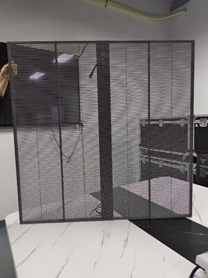 Easy Installation P3.91 High Brightness Holographic Invisible Transparent Led Screen 3000cd Outdoor Led Advertising Screen