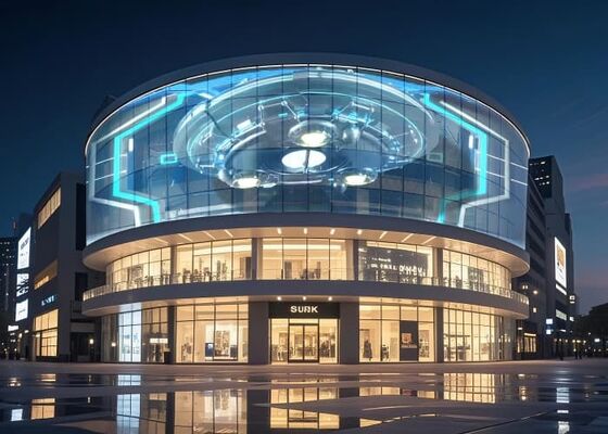 P3.91 Pixel Pitch High Transparency Holographic LED Screen for Indoor Advertising Video Wall