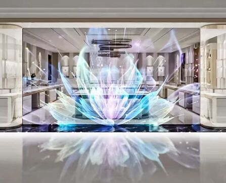 Led Holographic 3D Film Advertising Display  High Brightness Transparent Display Ideal for Retail Stores Shopping Malls Exhibition Booths