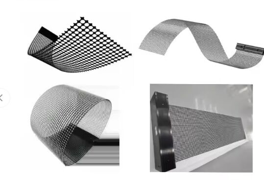 High Transparent Holographic LED Screen Display Glass Window Video Wall Indoor Use