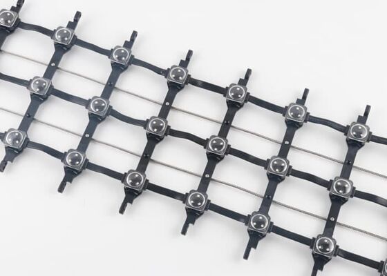 IP67 Waterproof 12V P125 RGB Flexible LED Mesh Screen Outdoor Mesh Curtain