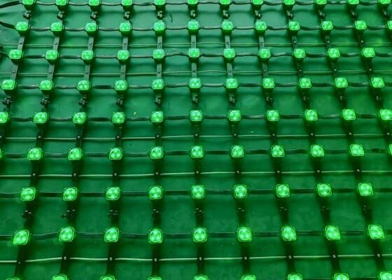 IP67 Waterproof Full Color P83 Outdoor LED Mesh Screen Flexible Mesh Curtain