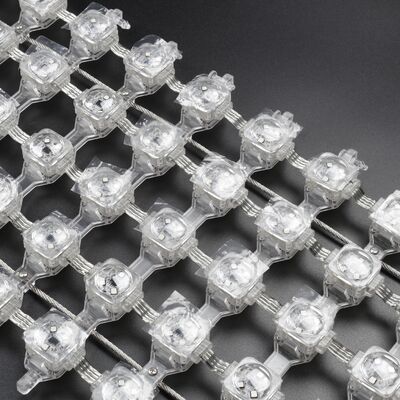 P50 300W IP67 Flexible  RGB SMD3535 DC12V Controller LED Mesh Screen Outdoor Indoor Advertising