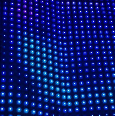 IP67 Outdoor Transparent LED Mesh Screen Modular for Solid Wall, Steel Structure and Publicity Displays