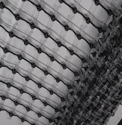 Flexible Transparent LED Mesh Screen125mm Dc12v IP67 Modular For Glass Curtain Solid Wall  Advertising Use