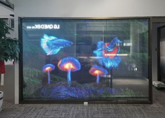 P5 DC5V Full Color Ultra-Thin Lightweight LED Film Screen High Brightness for Indoor