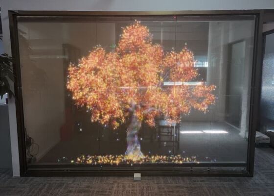 P20 DC5V Full Color Ultra-Thin LED Transparent Film Screen for Indoor