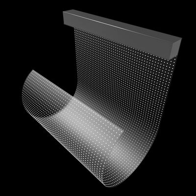 Full Color P10 Transparent LED Film Screen Indoor Glass Advertising Display