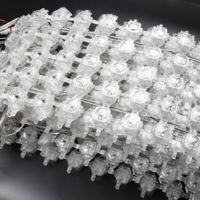 RGBW 12V High Resolution LED Mesh Screen for Outdoor Stage Shows and Building Facade Advertising 