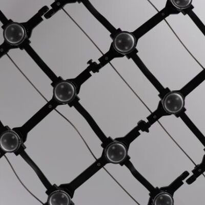 Durable Flexible LED Mesh Screen IP67 Waterproof 12V P100 RGB Suitable for Outdoor Advertising and Event Stage Decoration