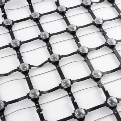 Durable Flexible LED Mesh Screen IP67 Waterproof 12V P100 RGB Suitable for Outdoor Advertising and Event Stage Decoration