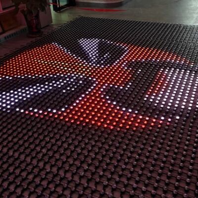 Durable Flexible LED Mesh Screen IP67 Waterproof 12V P100 RGB Suitable for Outdoor Advertising and Event Stage Decoration