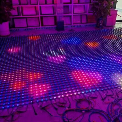 IP67 Waterproof Full Color LED Mesh Screen P125 Outdoor Flexible Mesh Curtain Ideal for Advertising and Event Decoration