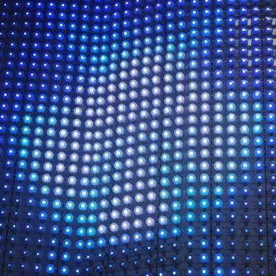 IP67 Waterproof 12V P50 RGB Flexible LED Mesh Screen Outdoor Mesh Curtain Suitable for Large Scale Advertising and Events