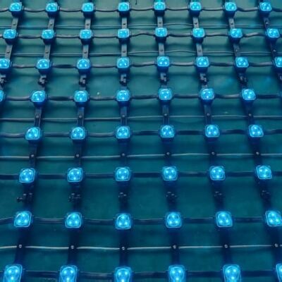 Flexible LED Mesh Screen IP67 Waterproof 12V P125 RGB Designed for Outdoor Mesh Curtain Providing Performance and Stunning Visual Effects