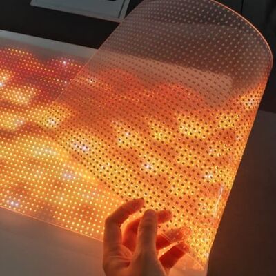 Ultra-thin P6 LED Transparent Film Screen energy transparent LED display film for commercial advertising