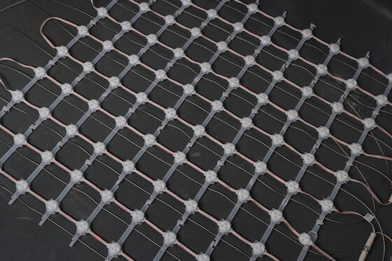 IP67 Waterproof DC12V Outdoor LED Mesh Screen Flexible Mesh Curtain for Large Scale Advertising and Event Displays