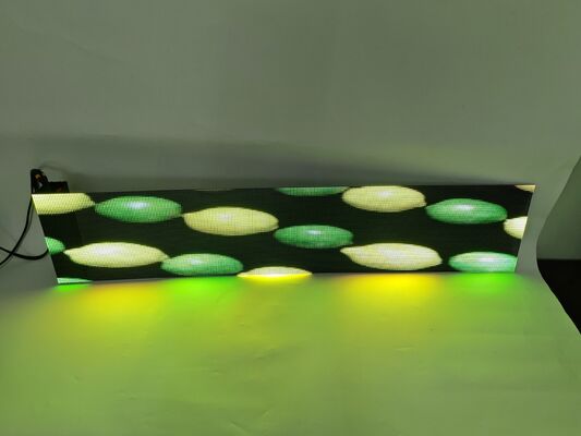 Holographic Transparent Screen P3.91 Flexible LED Film Display IP45 12V Adhesive for Glass Window Advertising