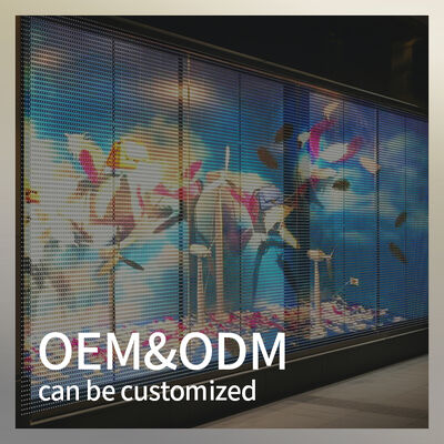 P2.5 High Transparency Window Advertising Holographic LED Screen Animation App/WiFi Control Intelligent Transparent Film