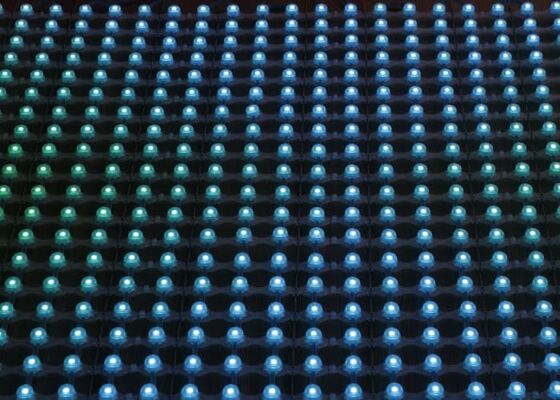 Hot Product IP67 Outdoor Flexible LED Curtain Screen Manufacturer P100 Customized LED Mesh Curtain