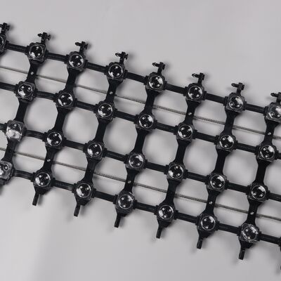 LED Mesh Screen DC12V LED  Lighting High Brightness For Outdoor Building Media 3 Years Warranty
