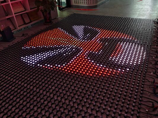 LED Mesh Screen DC12V 1000*1000mm IP67 Waterproof LED Factory Custom Video Wall for Advertising