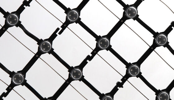 LED Mesh Screen P143 12V SMD3535 RGB DMX512 Outdoor Waterproof Full Color High Transparency 