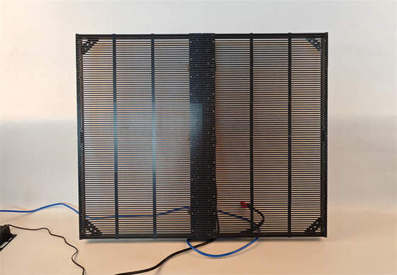 IP67 5000cd Brightness High Transparency LED Grille Panel for Outdoor Advertising Screen