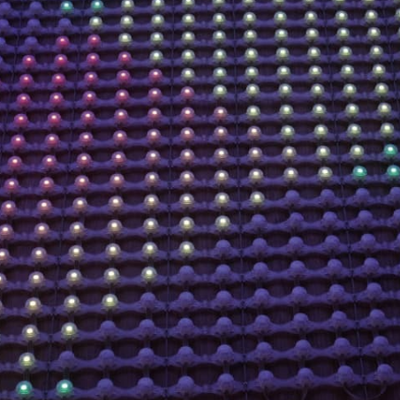 IP67 Waterproof P50 Full Color Outdoor Flexible LED Mesh Curtain Display for Building Facade