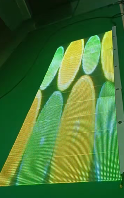 P10 Pixel Pitch LED Film Screen with 80% Transparency Rate and 300W Max Power for Shopping Mall Advertising