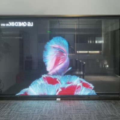 Indoor P5 High Refresh Rate LED Transparent Film Screen Customizable Pixel Display for Retail Advertising