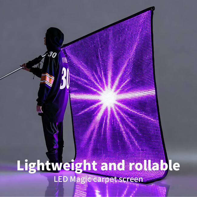 Lightweight LED Mesh Display for Drone Advertising
