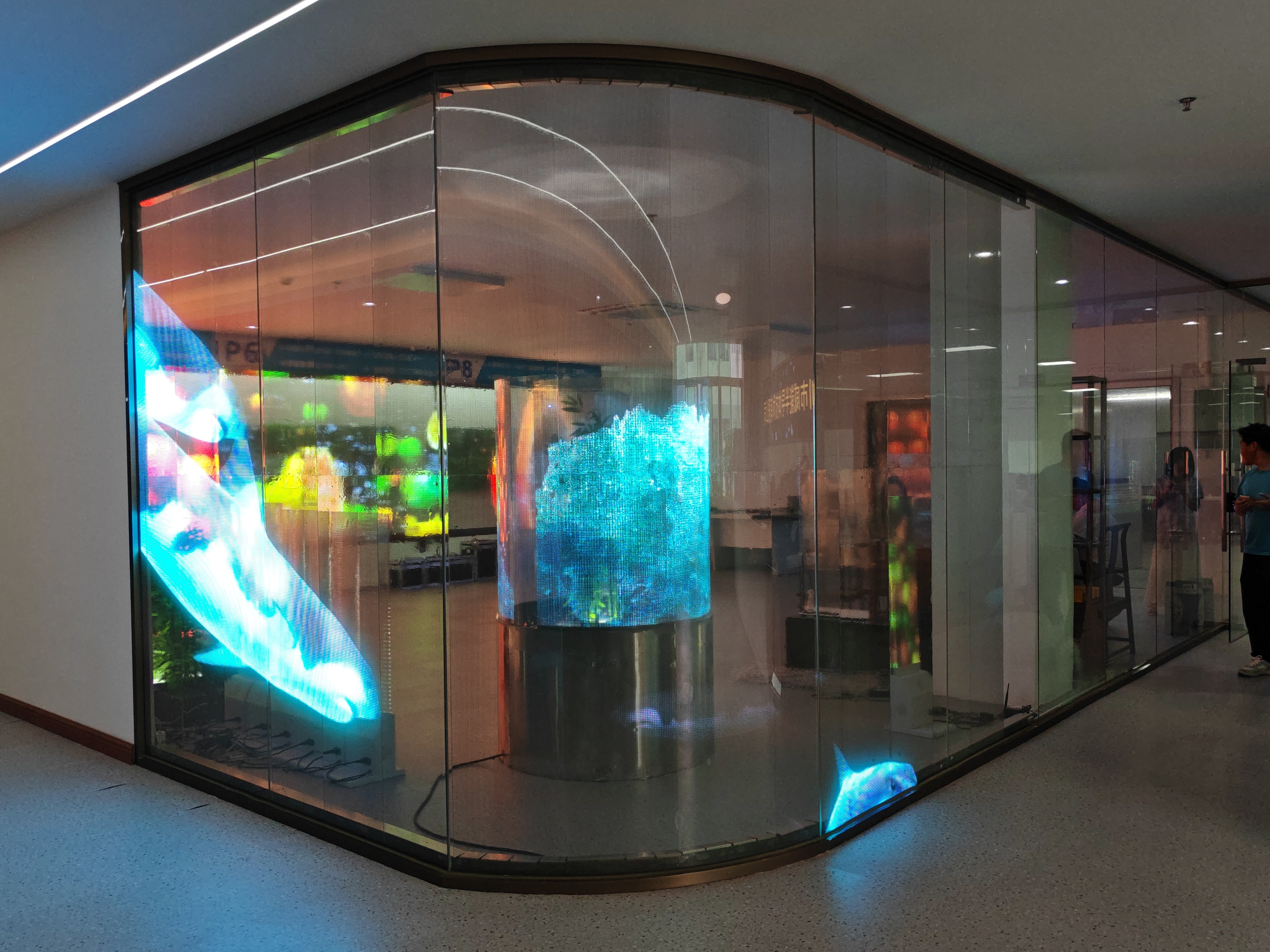 8mm Inglass LED Transparent Film Display for Events & Ads