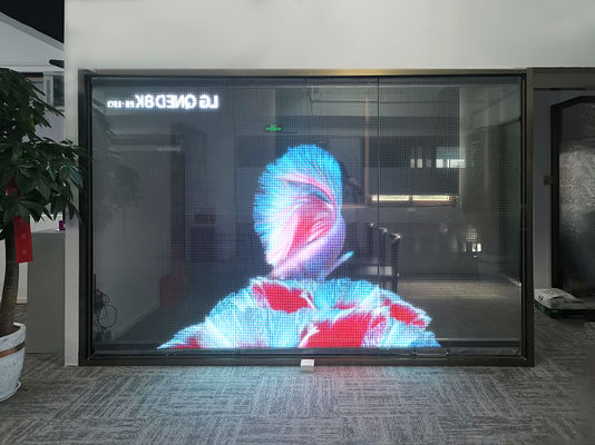 P8 DC12V Ultra Thin High Transmittance Transparent LED Screen for Indoor Large Display