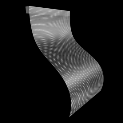 Outdoor Indoor Decoration Thin Film LED Display , P10 Transparent Film LED Display