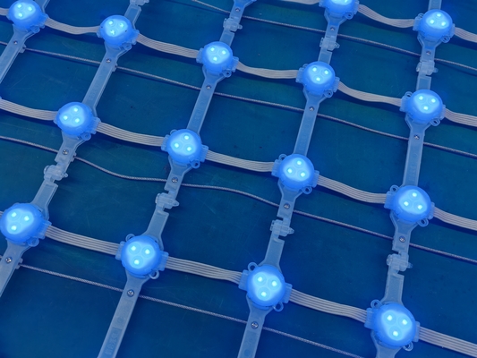 IP67 LED Mesh Screen DC12V RGB LED Pixel Display For Building Decoration